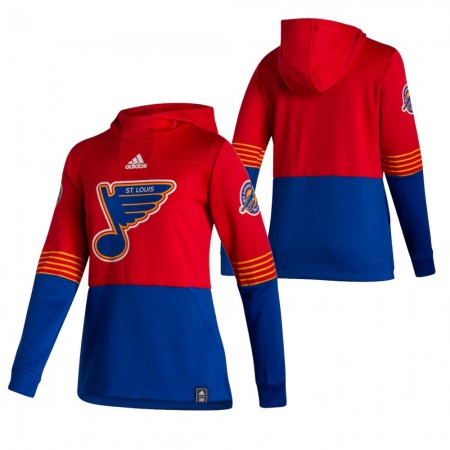 St. Louis Blues Blank 2020-21 Reverse Retro Chandails à capuchon - Homme